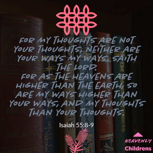 God Says My Thoughts Are Not The Same As Your Thoughts!